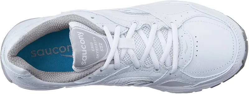 Saucony Women's Integrity ST 2 White/Silver UK 4.5-3